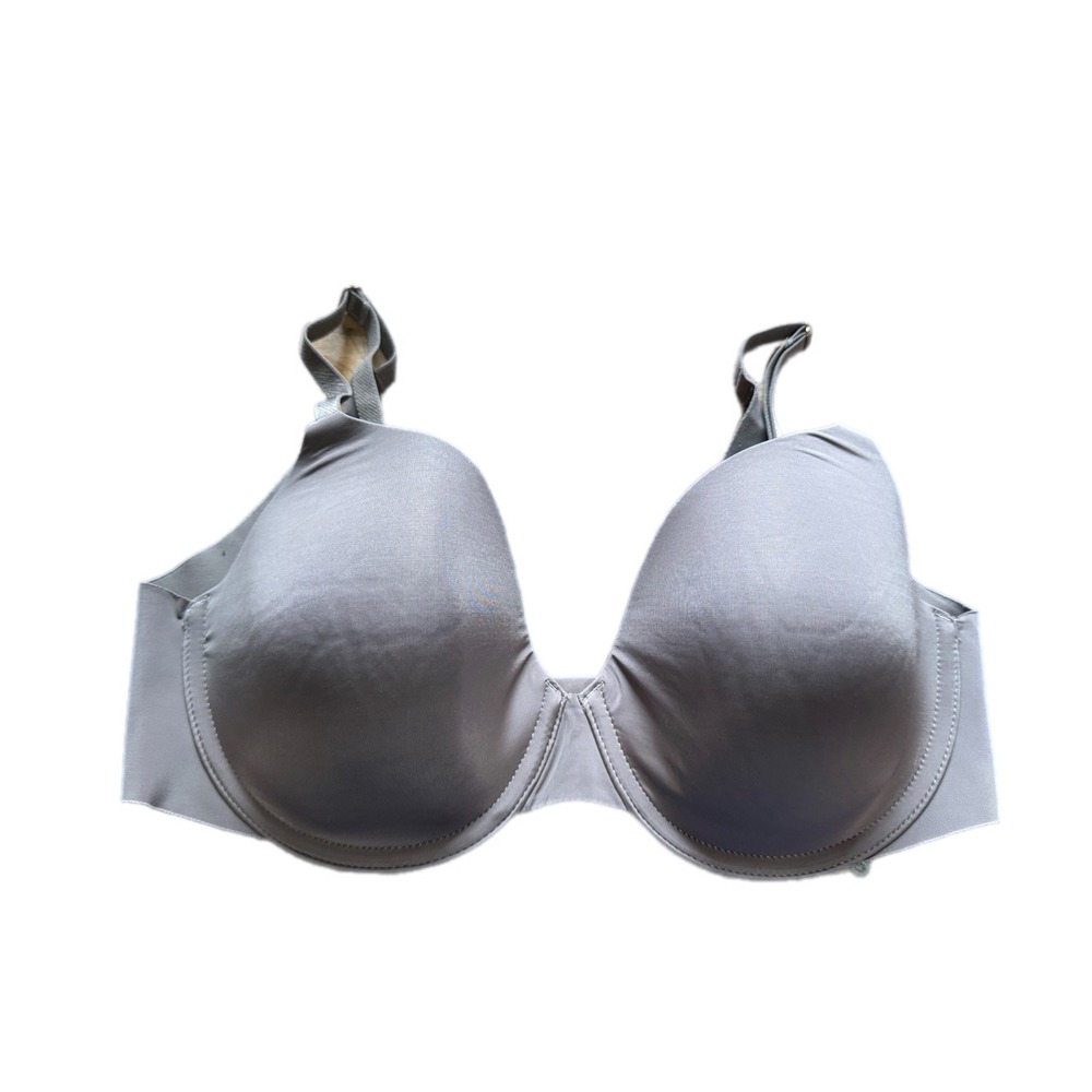 Soma Vanishing 360 Perfect Coverage Bra Womens 34D Gray Excellent Underwire